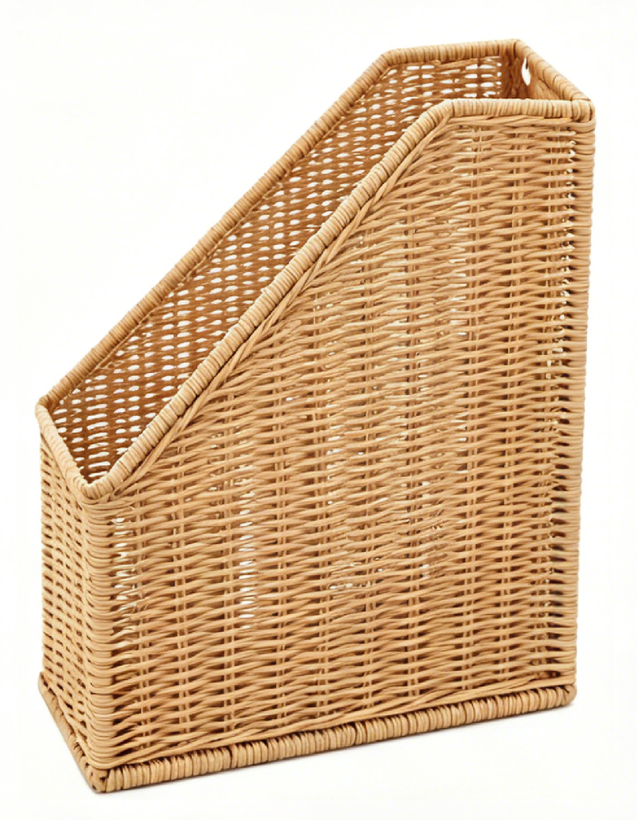 Table top rattan-imitating weave storage box for storing office supply